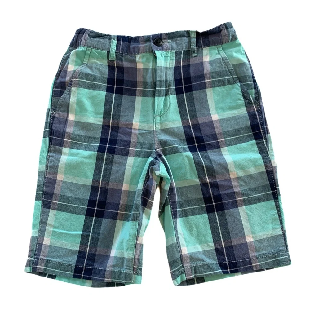 The Children’s Place Plaid Aqua mix shorts. 10